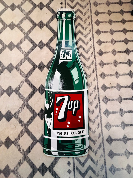 7UP Cutout Bottle Sign