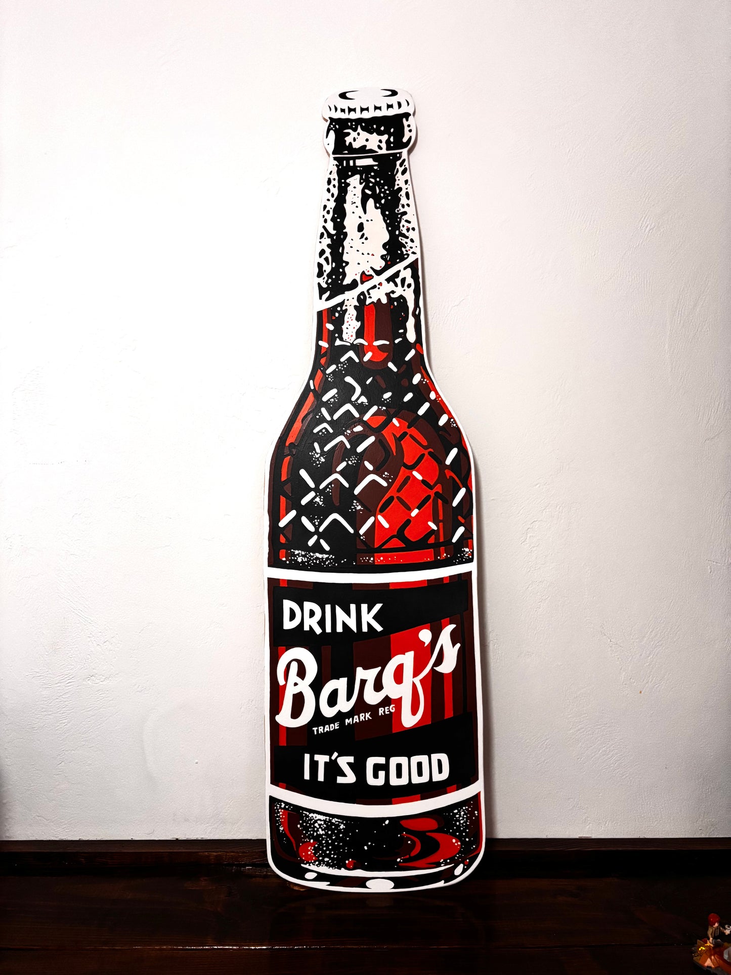 Barq’s Cutout Bottle Sign