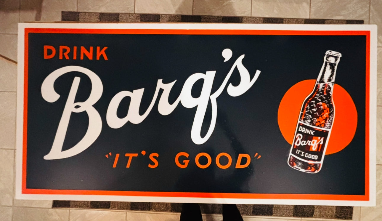Barq’s (ORANGE DOT) Sign
