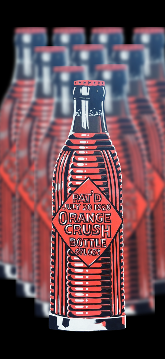1930’s Orange Crush 47” Bottle Sign