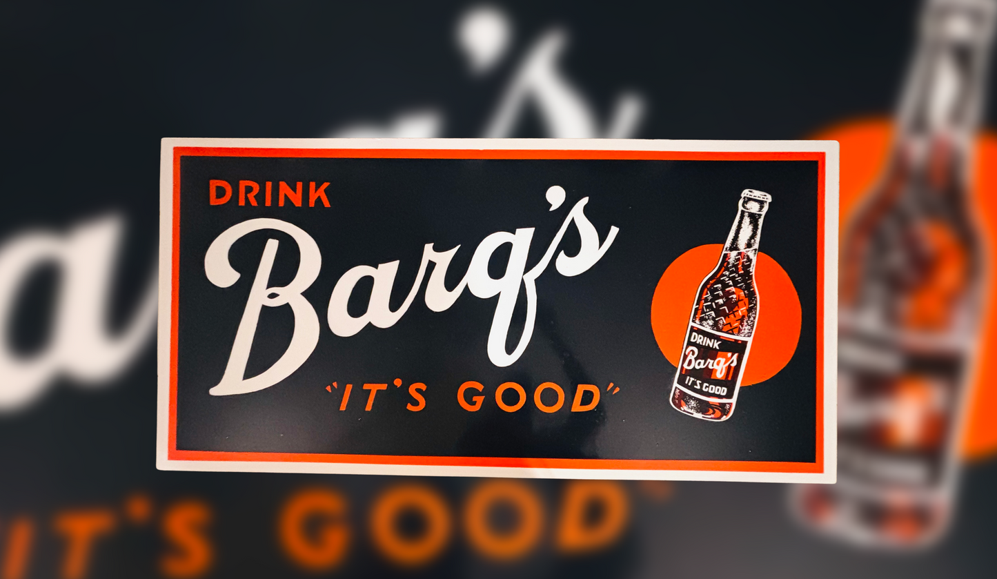 Barq’s (ORANGE DOT) Sign